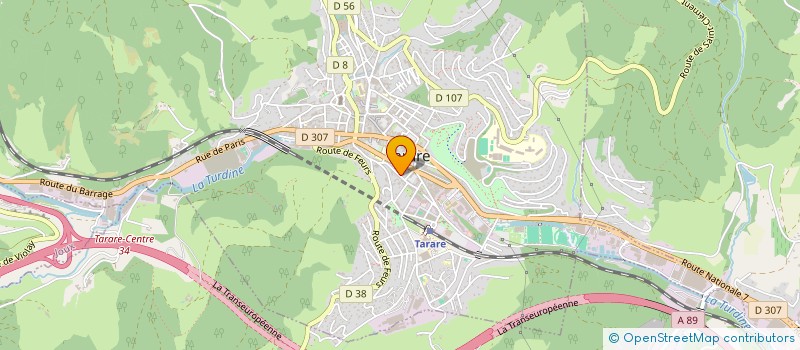 localisation de l'entreprise MADAME YVONNE BALLESTER  TARARE