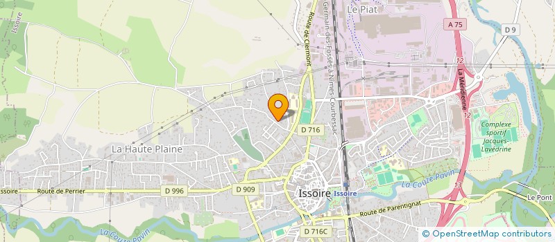 localisation de l'entreprise MADAME YVONNE BAREL à ISSOIRE