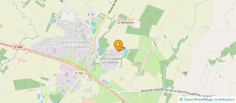 localisation de l'entreprise MADAME YVONNE BARILLON à SAINT-CHRISTOPHE-DU-LIGNERON