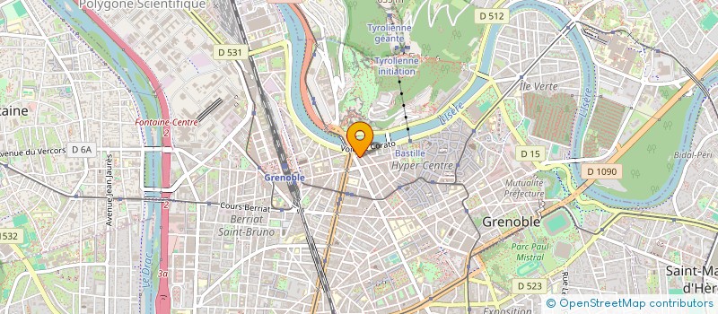 localisation de l'entreprise MADAME YVONNE BASSET  GRENOBLE
