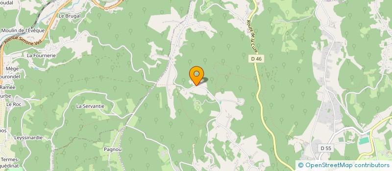 localisation de l'entreprise MADAME YVONNE BAYLE  SAINT ANDRE D'ALLAS