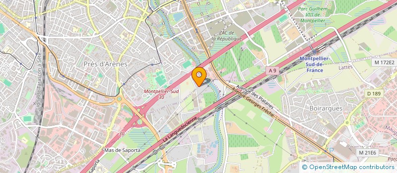 localisation de l'entreprise MADAME YVONNE BELLARD à LATTES