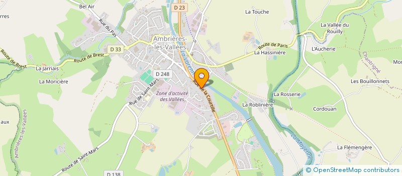 localisation de l'entreprise MADAME YVONNE BERTIN à AMBRIERES-LES-VALLEES