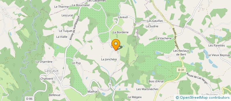 localisation de l'entreprise MADAME YVONNE BEYRICHON  LASCAUX