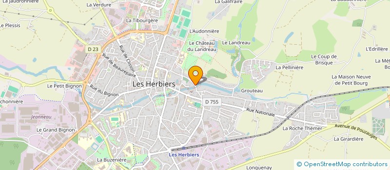 localisation de l'entreprise MADAME YVONNE BIBARD à LES HERBIERS