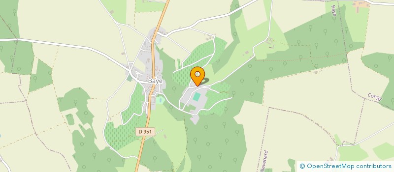 localisation de l'entreprise MADAME YVONNE BILLARD  BAYE