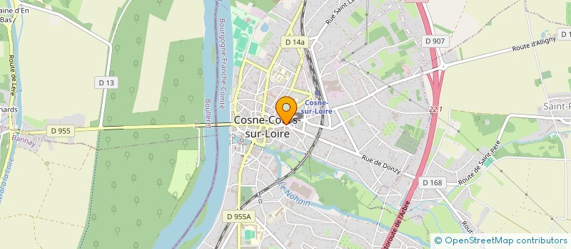 localisation de l'entreprise MADAME YVONNE BOTIN à COSNE-COURS-SUR-LOIRE