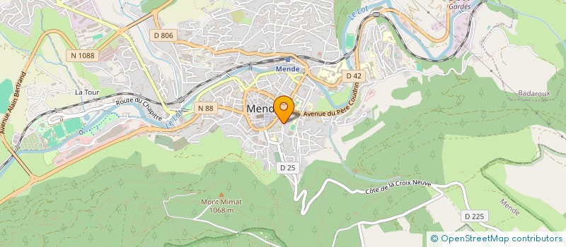 localisation de l'entreprise MADAME YVONNE BOUDON  MENDE