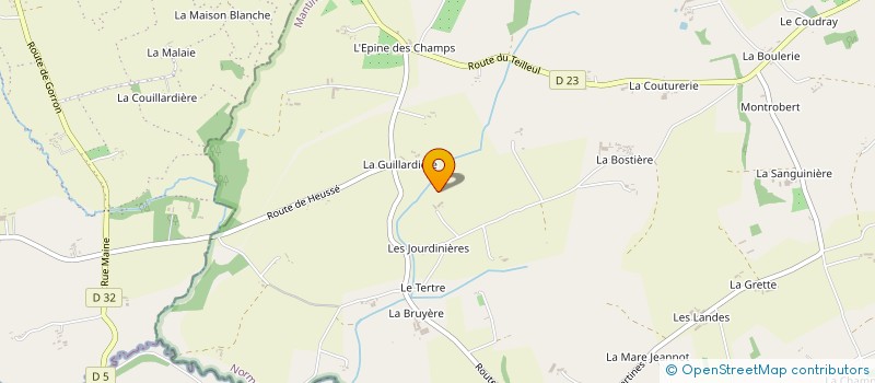 localisation de l'entreprise MADAME YVONNE BOUDONNET à SAINT-MARS D EGRENNE