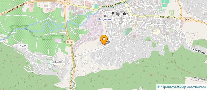 localisation de l'entreprise MADAME YVONNE BOUISSON à BRIGNOLES