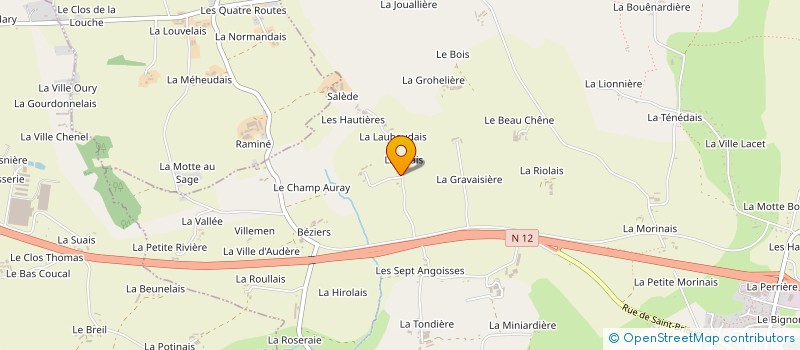 localisation de l'entreprise MADAME YVONNE BOUTHIER  BEDEE