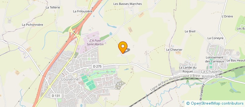 localisation de l'entreprise MADAME YVONNE BOUVIER  LOUVERNE