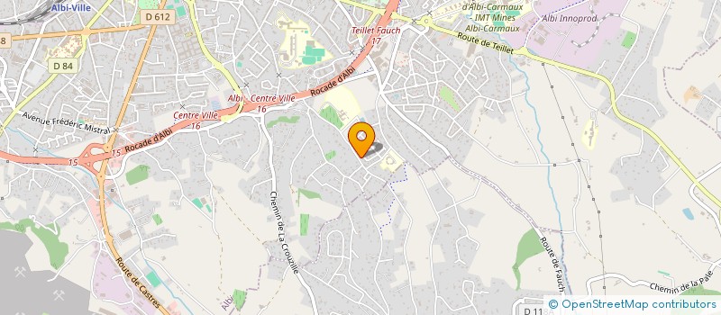 localisation de l'entreprise MADAME YVONNE BRAS  ALBI