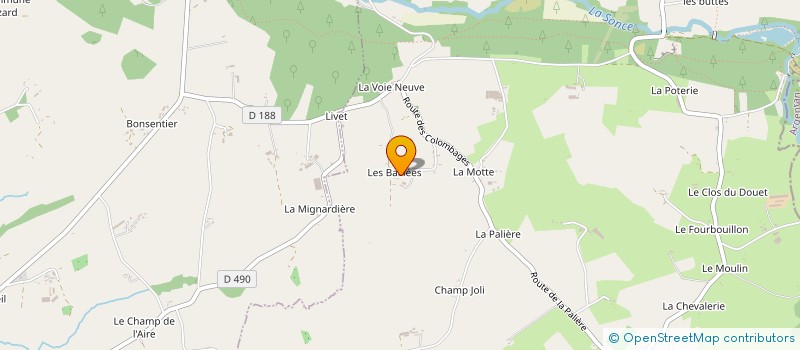 localisation de l'entreprise MADAME YVONNE BRAZARD à SAINT-GEORGES-DE-ROUELLEY