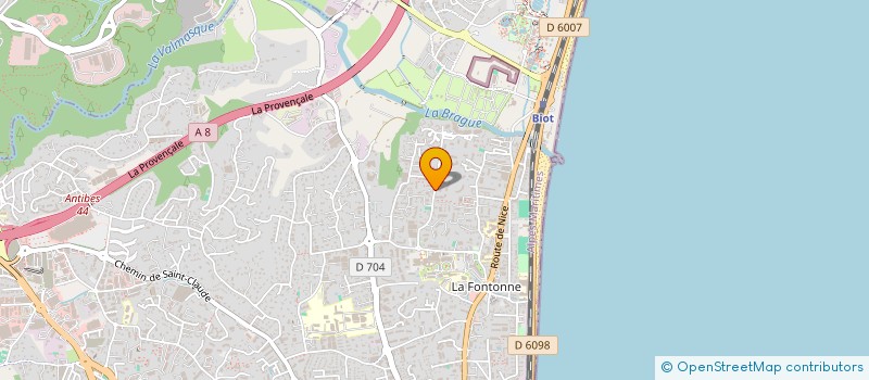 localisation de l'entreprise MADAME YVONNE BROCHET à ANTIBES