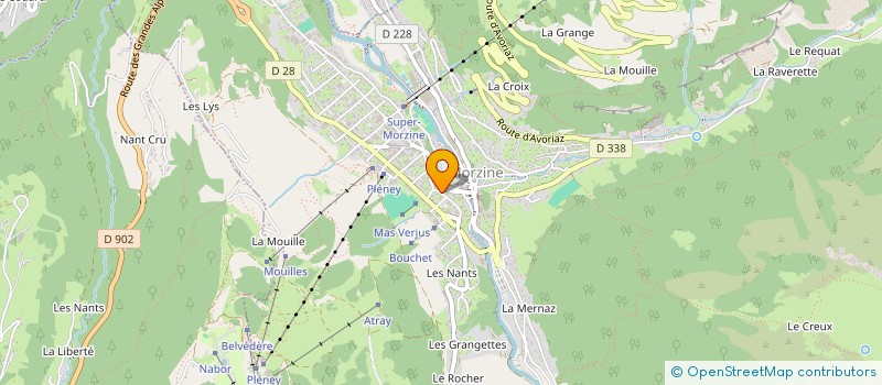 localisation de l'entreprise MADAME YVONNE BUTTET à MORZINE
