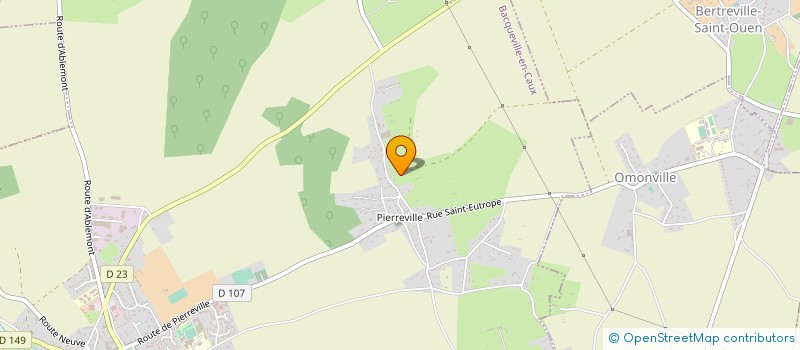 localisation de l'entreprise MADAME YVONNE CABIN  TOCQUEVILLE-EN-CAUX