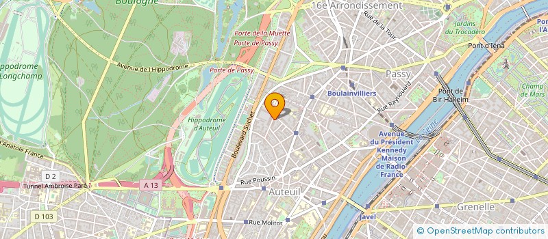 localisation de l'entreprise MADAME YVONNE CAILLAUX à PARIS