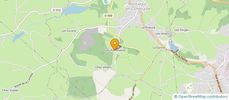 localisation de l'entreprise MADAME YVONNE CAILLOT  LA CROUZILLE