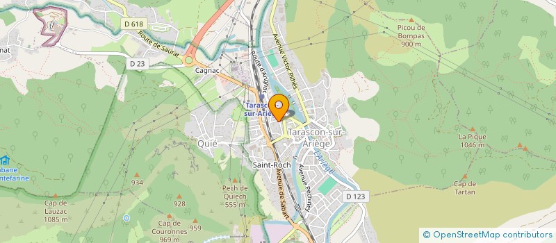 localisation de l'entreprise MADAME YVONNE CARBONNE à TARASCON-SUR-ARIEGE