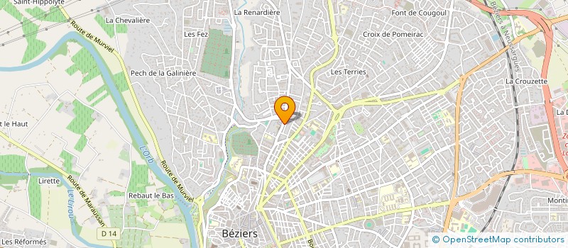 localisation de l'entreprise MADAME YVONNE CATUSSE  BEZIERS