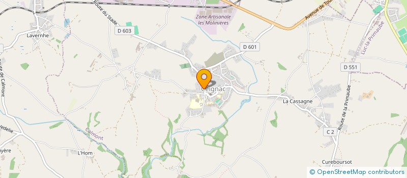 localisation de l'entreprise MADAME YVONNE CAULET  CALMONT