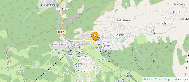 localisation de l'entreprise MADAME YVONNE CHABORD à LA CLUSAZ