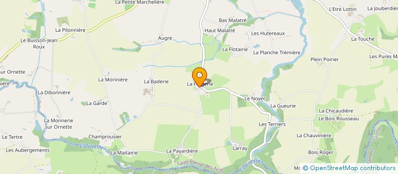 localisation de l'entreprise MADAME YVONNE CHANTOME à SAINT-PIERRE-DES-NIDS
