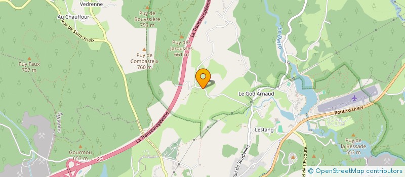 localisation de l'entreprise MADAME YVONNE CHASSAING  SOUDEILLES