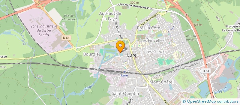 localisation de l'entreprise MADAME YVONNE CHASSARD  LURE