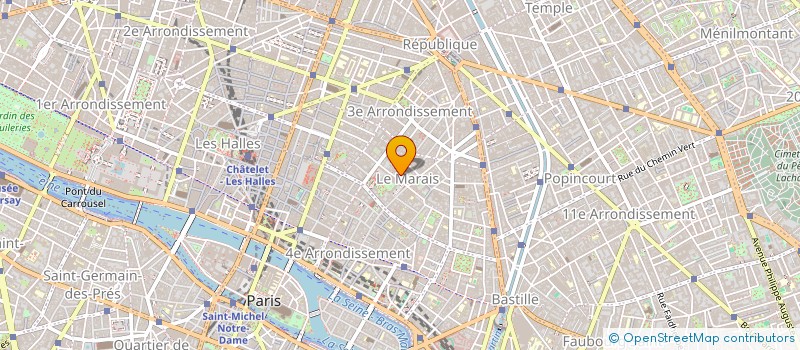 localisation de l'entreprise MADAME YVONNE CHATELET à PARIS