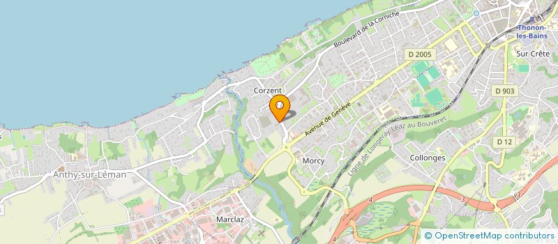 localisation de l'entreprise MADAME YVONNE CHIARI à THONON-LES-BAINS