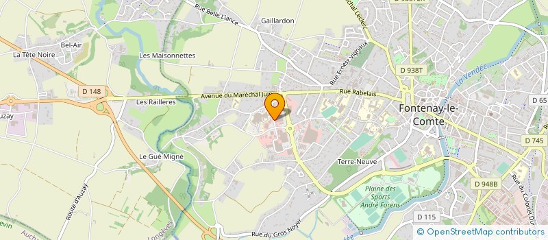 localisation de l'entreprise MADAME YVONNE CHOWANIEC à FONTENAY-LE-COMTE