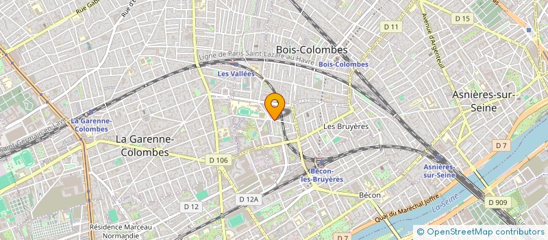 localisation de l'entreprise MADAME YVONNE CONTAL à BOIS-COLOMBES