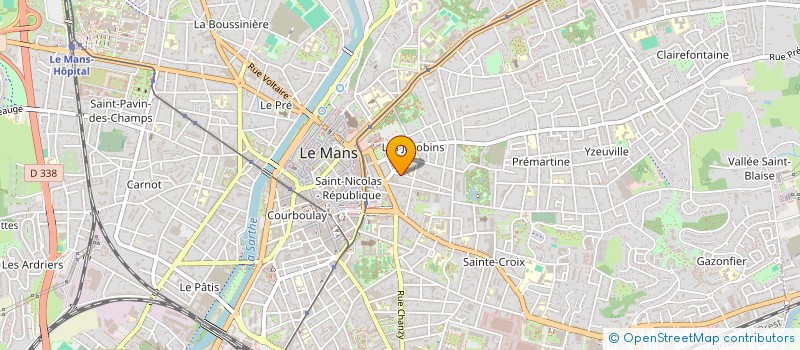 localisation de l'entreprise MADAME YVONNE COSNEFROY à LE MANS