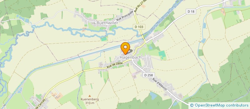 localisation de l'entreprise MADAME YVONNE CUFFOLO  HAGENBACH