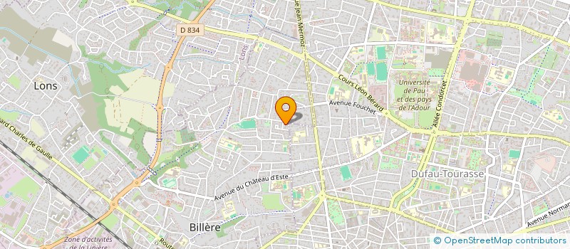 localisation de l'entreprise MADAME YVONNE DA SILVA à BILLERE