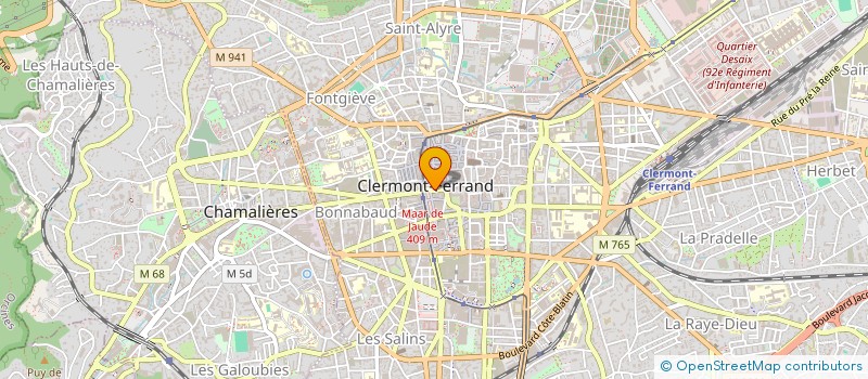 localisation de l'entreprise MADAME YVONNE DAUVERGNE à CLERMONT-FERRAND