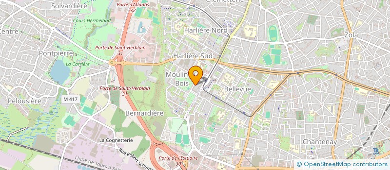 localisation de l'entreprise MADAME YVONNE DE BELENET  SAINT-HERBLAIN