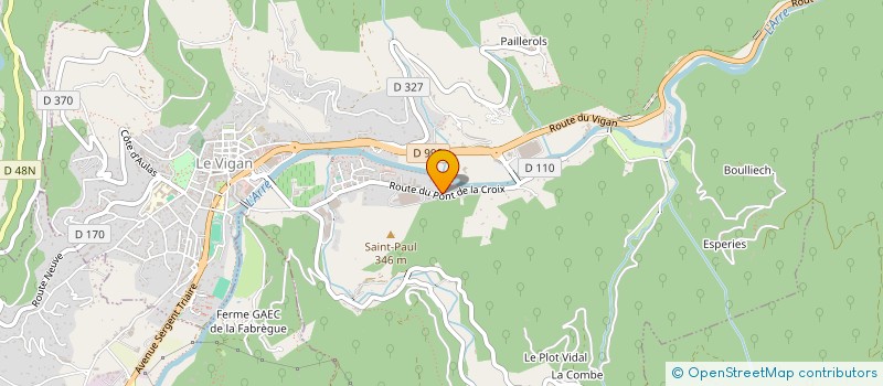 localisation de l'entreprise MADAME YVONNE DE COLOMBI  LE VIGAN