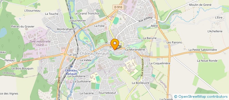 localisation de l'entreprise MADAME YVONNE DEBORD à CHATEAU-RENAULT