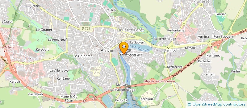 localisation de l'entreprise MADAME YVONNE DILOSQUER à AURAY