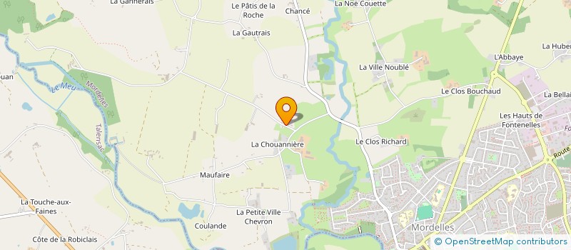 localisation de l'entreprise MADAME YVONNE DOREAU  MORDELLES