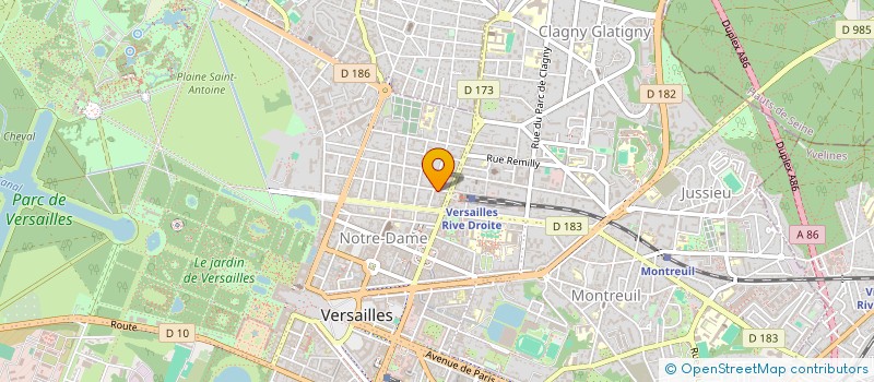 localisation de l'entreprise MADAME YVONNE DUBOIS à VERSAILLES