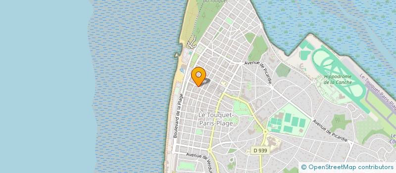 localisation de l'entreprise MADAME YVONNE DUBOS  LE TOUQUET-PARIS-PLAGE