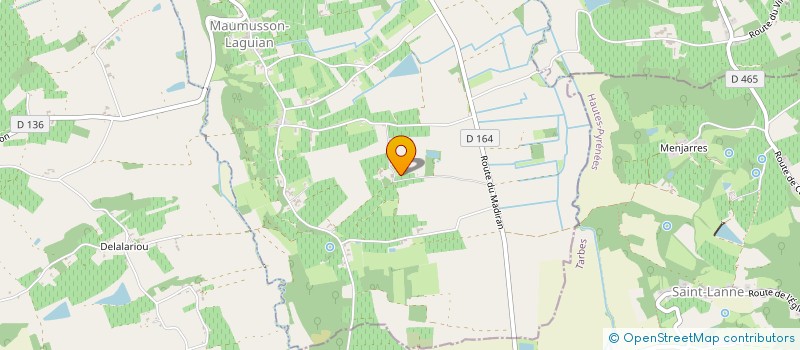 localisation de l'entreprise MADAME YVONNE DUCLOS  MAUMUSSON-LAGUIAN
