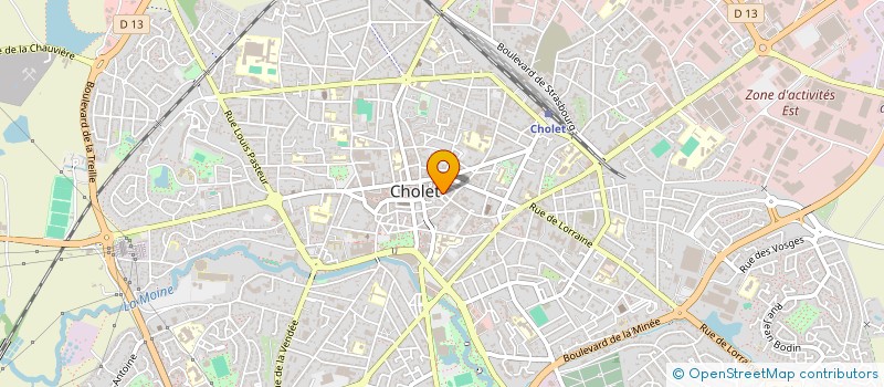 localisation de l'entreprise MADAME YVONNE DUPE à CHOLET