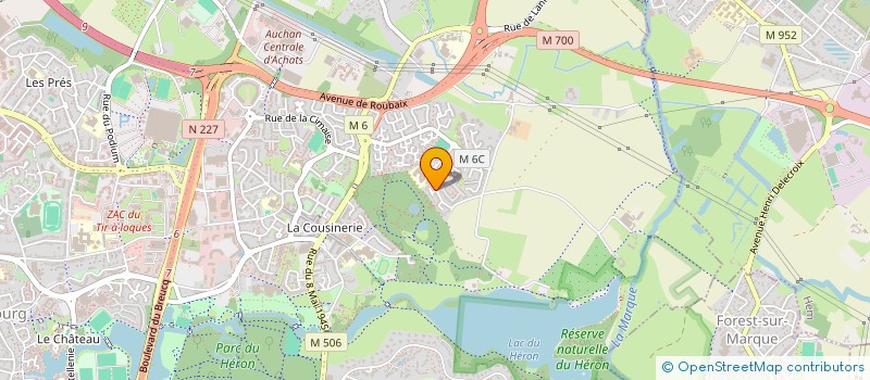 localisation de l'entreprise MADAME YVONNE ERNST  VILLENEUVE-D'ASCQ