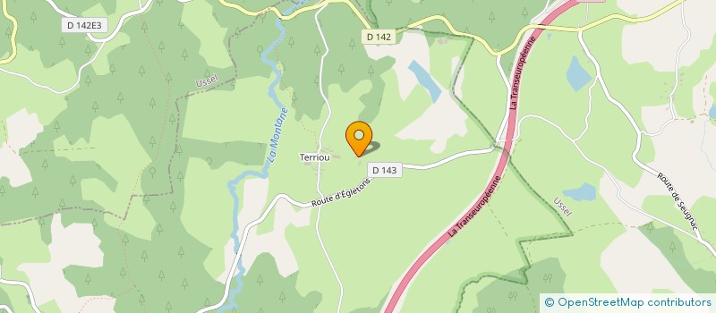 localisation de l'entreprise MADAME YVONNE FAUCHER  SAINT-PRIEST-DE-GIMEL