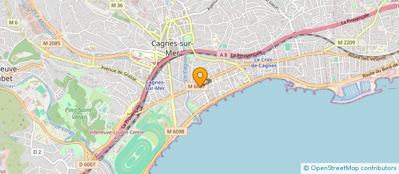 localisation de l'entreprise MADAME YVONNE FILALI à CAGNES-SUR-MER